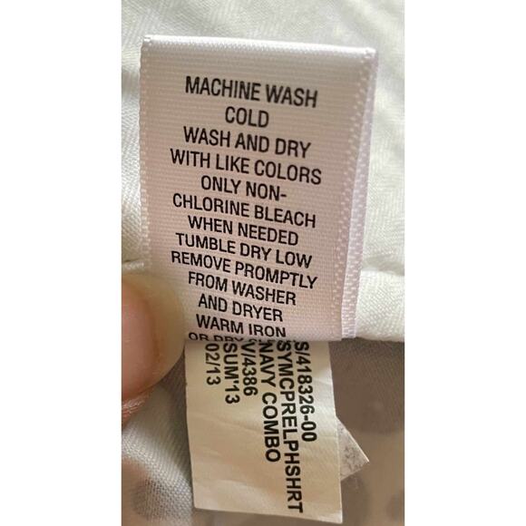 Banana Republic Elephant Chino Shorts Navy Blue White Size 6P NEW - Picture 6 of 6